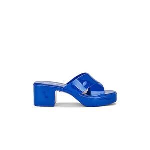 Jeffrey Campbell blue Women's Bubblegum Jelly Platform High Heel Slide Sandals 9